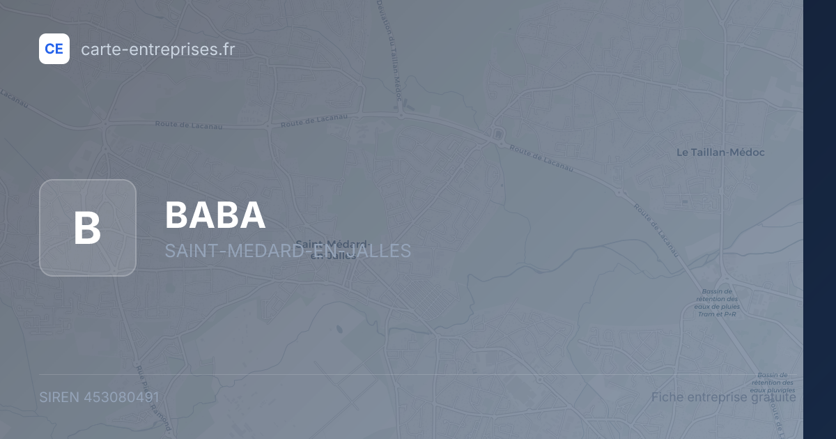 BABA — 453080491 — fiche entreprise