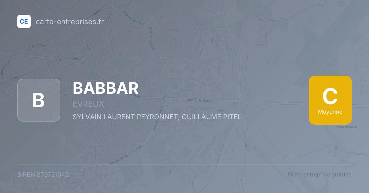 BABBAR — 879721942 — fiche entreprise