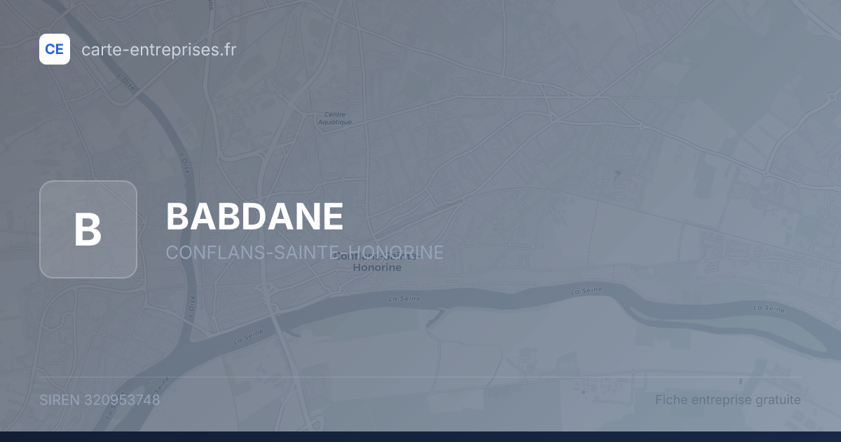BABDANE — 320953748 — fiche entreprise