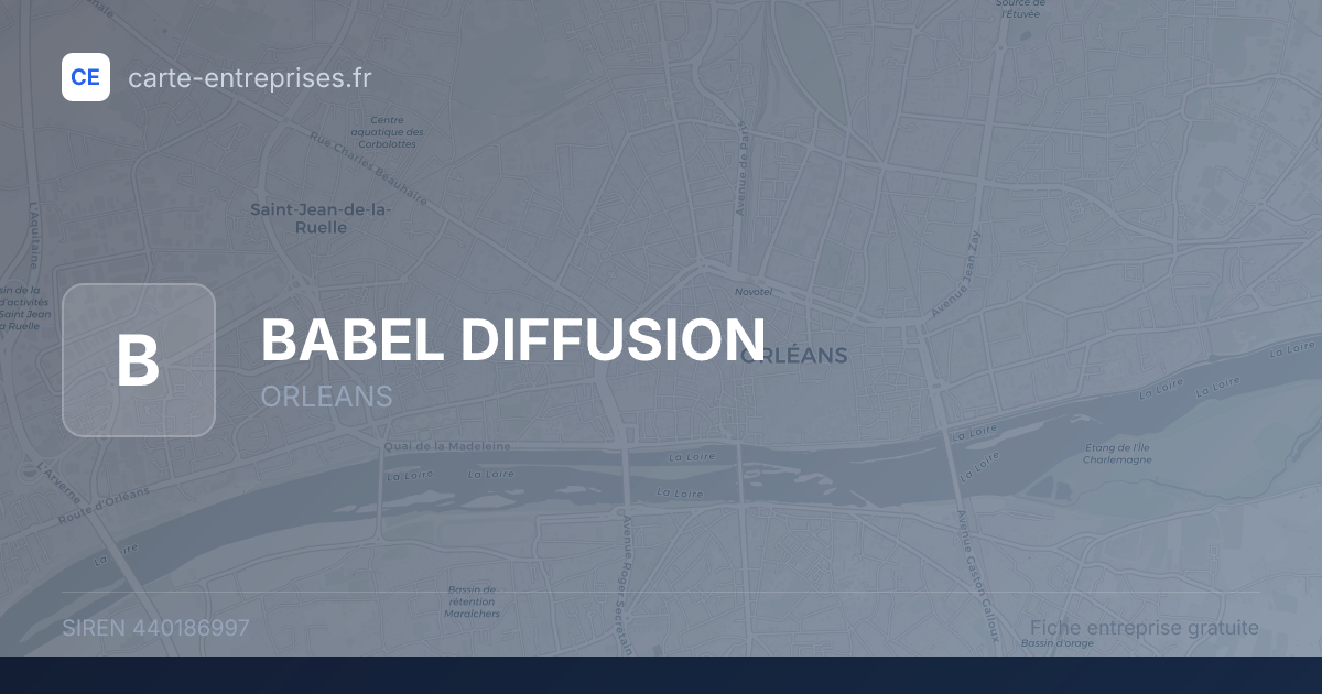 BABEL DIFFUSION — 440186997 — fiche entreprise