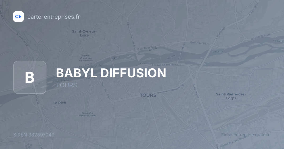 BABYL DIFFUSION — 382897049 — fiche entreprise