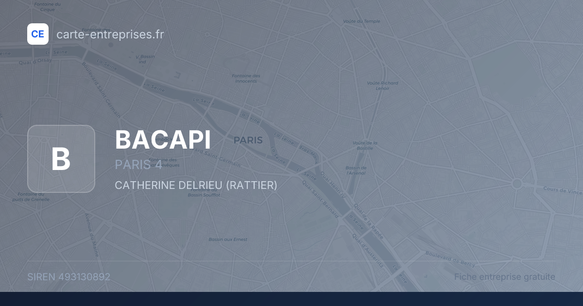 BACAPI — 493130892 — fiche entreprise