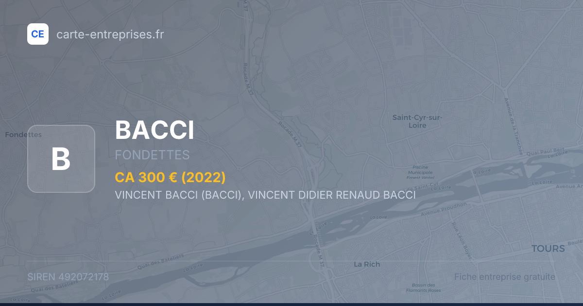 BACCI — 492072178 — fiche entreprise