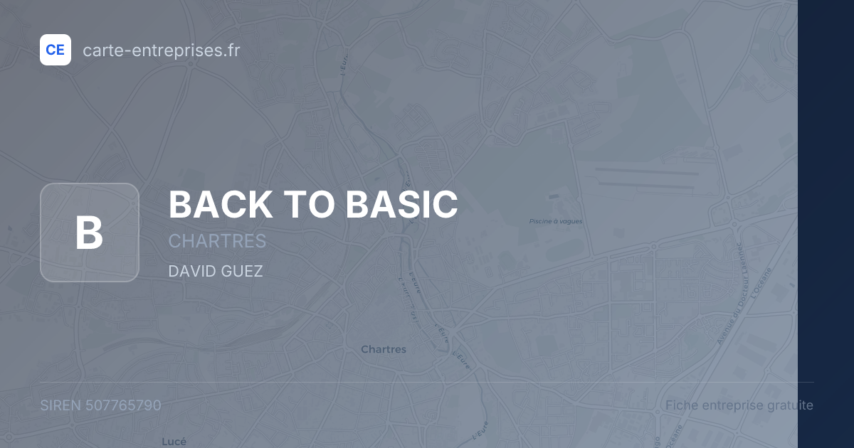 BACK TO BASIC — 507765790 — fiche entreprise