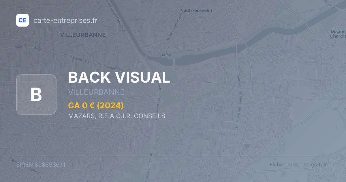BACK VISUAL — 808893671 — fiche entreprise