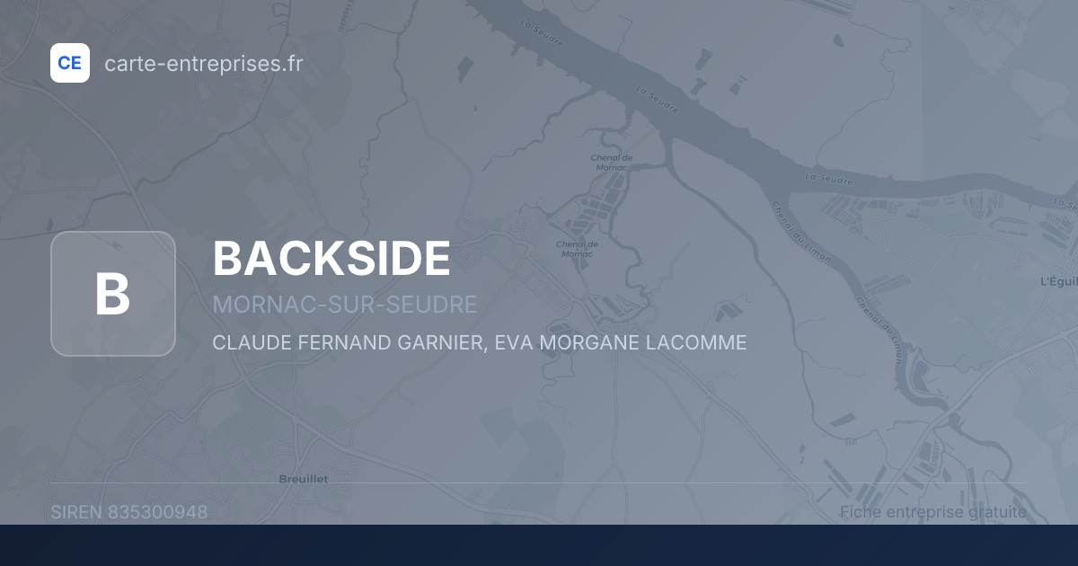 BACKSIDE — 835300948 — fiche entreprise