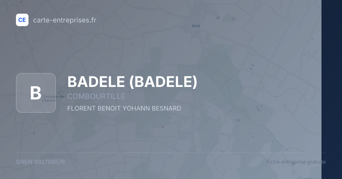 BADELE — 992709576 — fiche entreprise