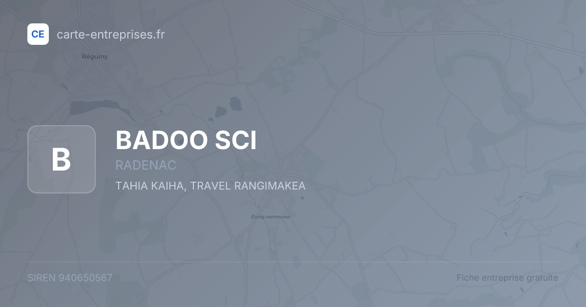 BADOO SCI — 940650567 — fiche entreprise