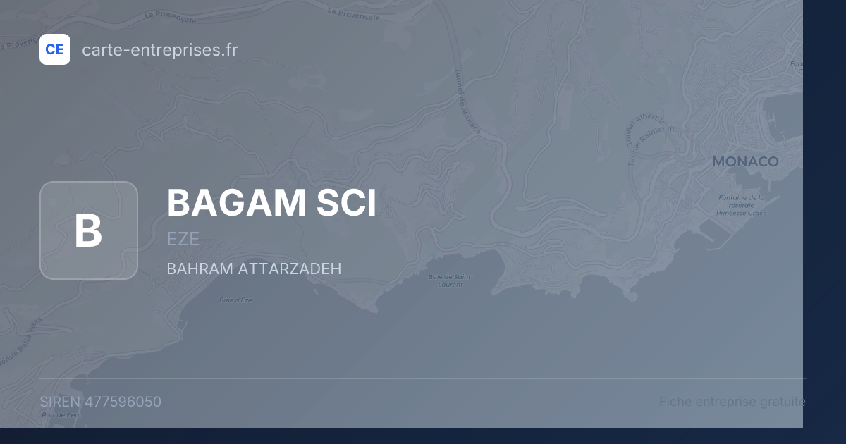 BAGAM SCI — 477596050 — fiche entreprise