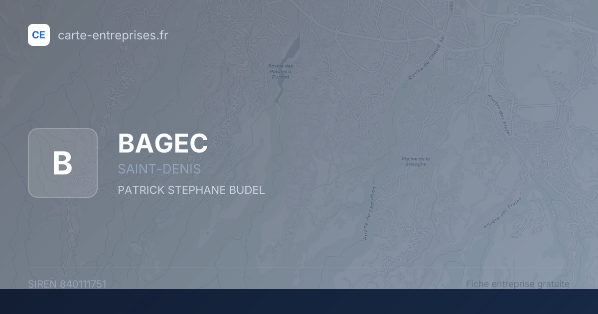 BAGEC — 840111751 — fiche entreprise