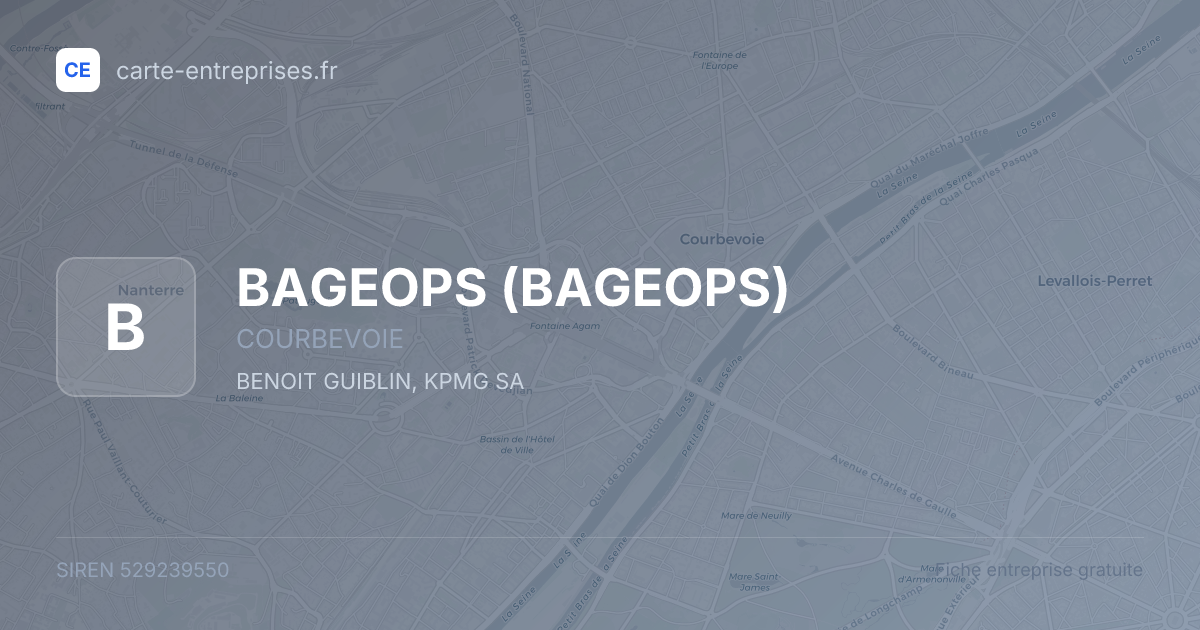 BAGEOPS — 529239550 — fiche entreprise