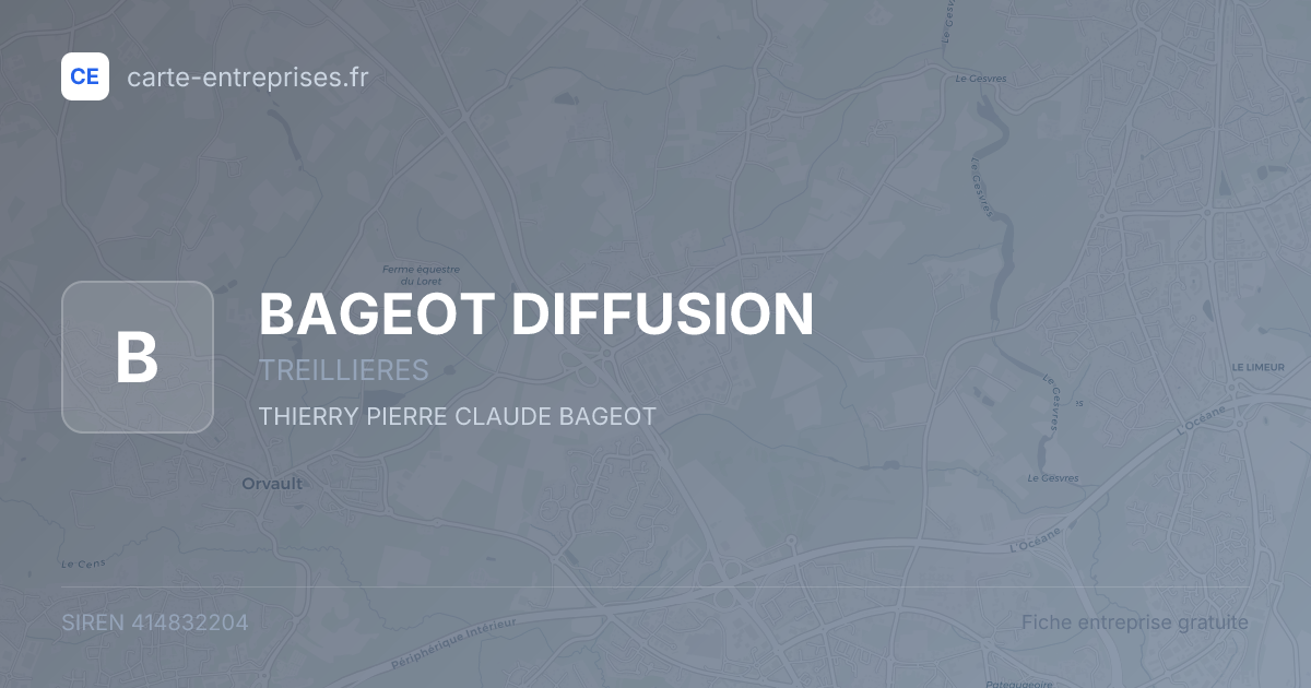 BAGEOT DIFFUSION — 414832204 — fiche entreprise