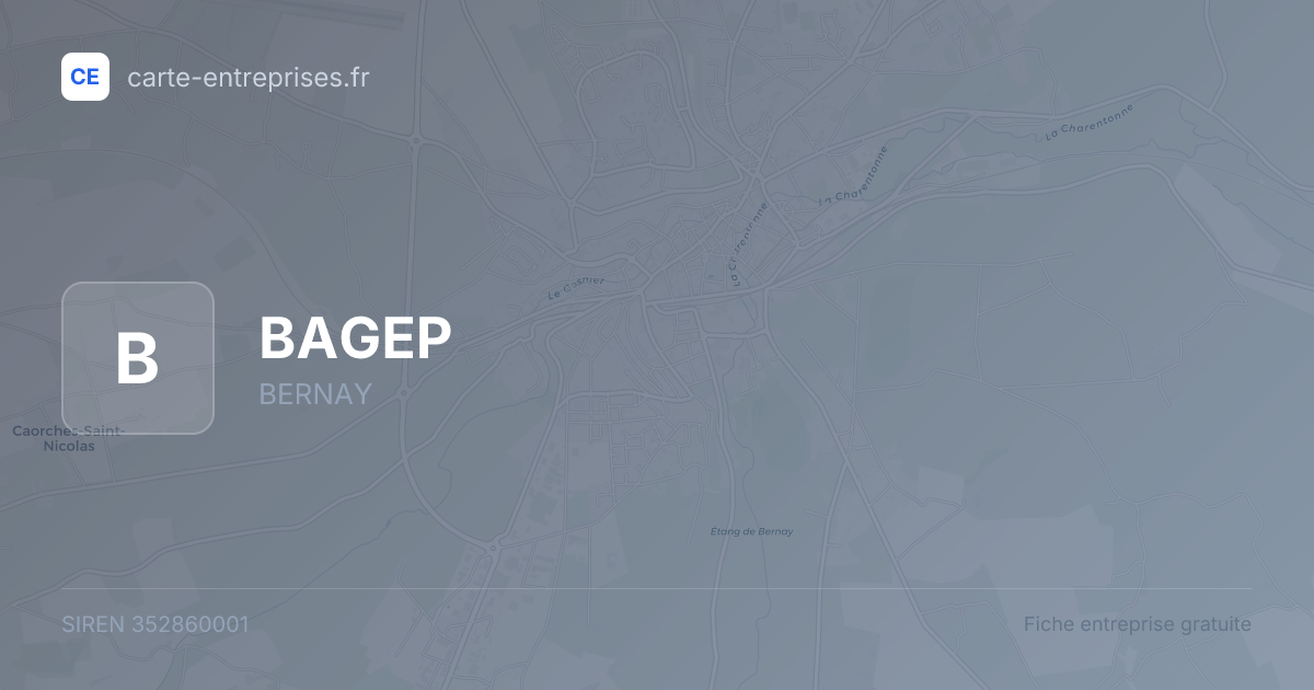 BAGEP — 352860001 — fiche entreprise