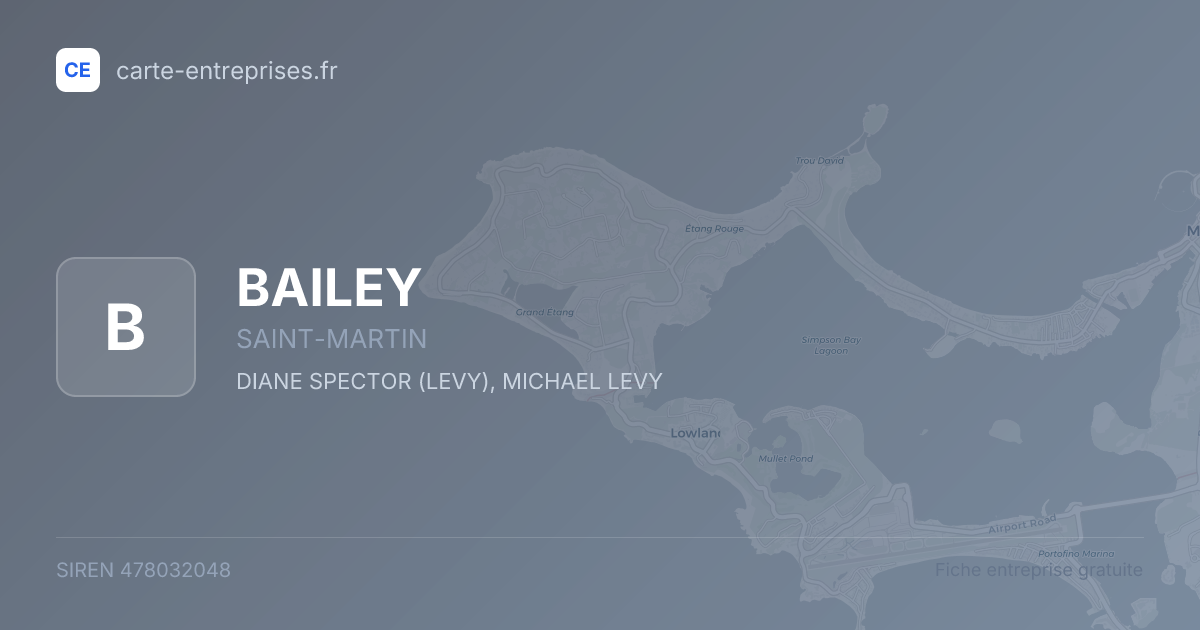 BAILEY — 478032048 — fiche entreprise