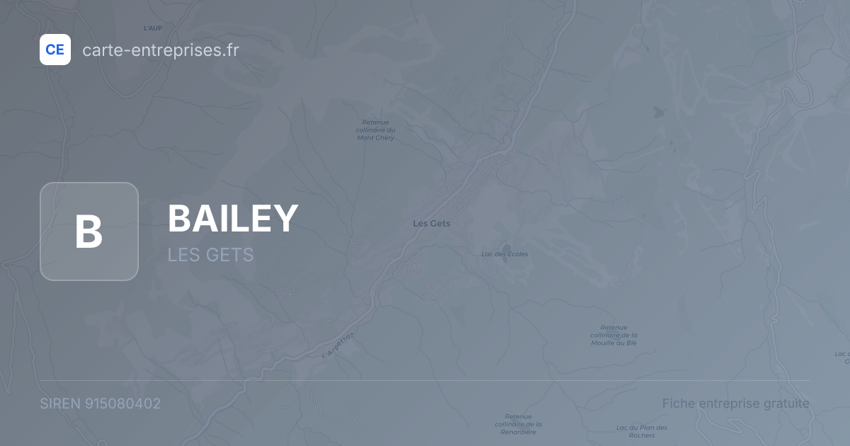 BAILEY — 915080402 — fiche entreprise