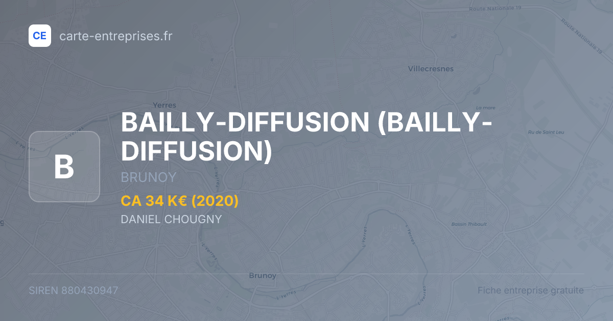BAILLY-DIFFUSION — 880430947 — fiche entreprise