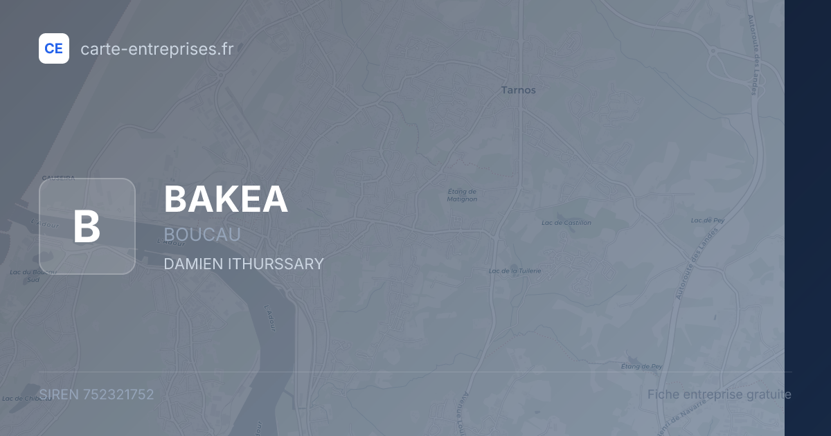 BAKEA — 752321752 — fiche entreprise