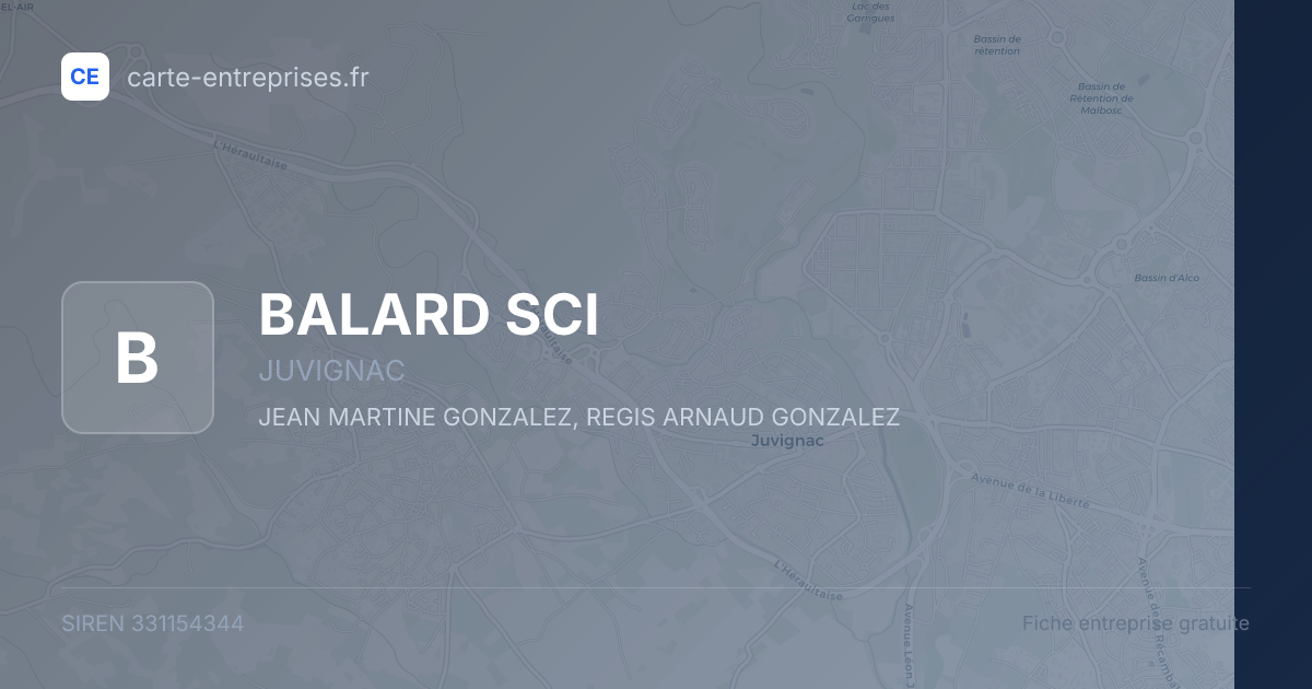 BALARD SCI — 331154344 — fiche entreprise