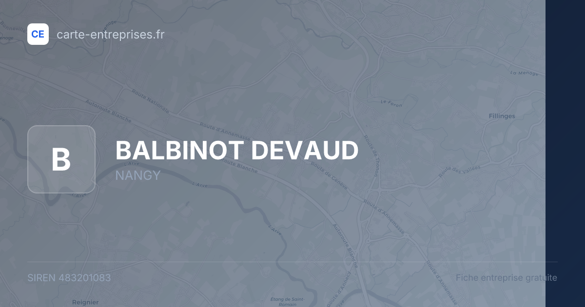 BALBINOT DEVAUD — 483201083 — fiche entreprise