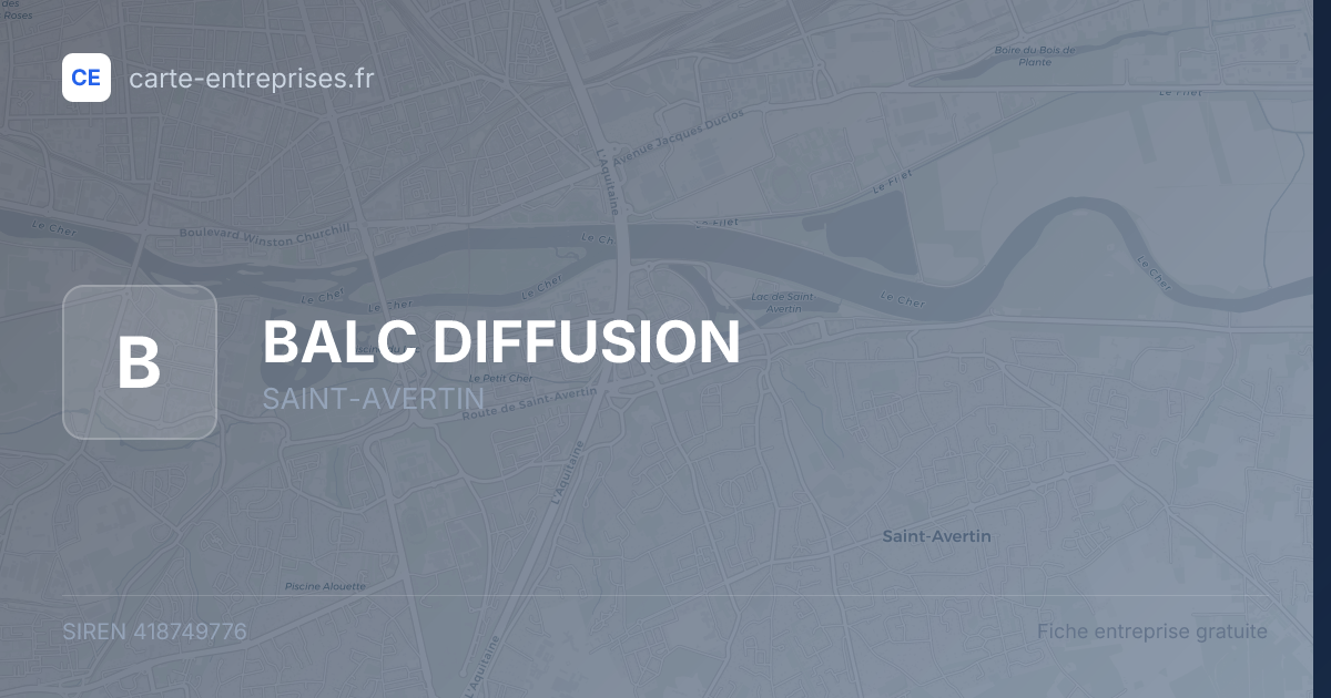 BALC DIFFUSION — 418749776 — fiche entreprise