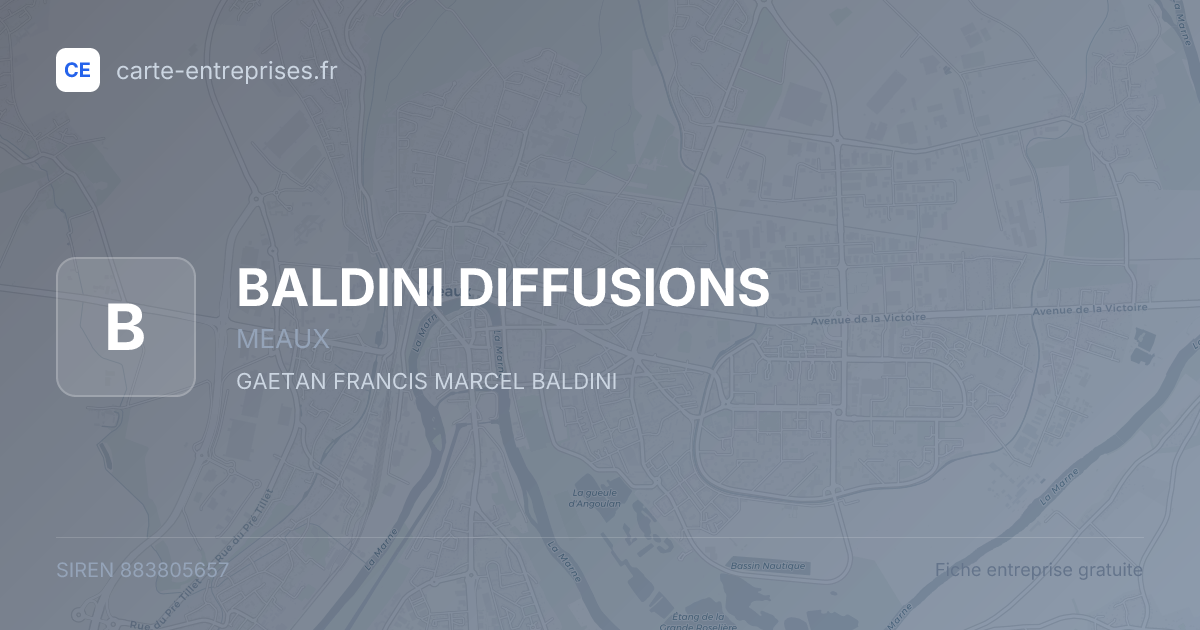 BALDINI DIFFUSIONS — 883805657 — fiche entreprise