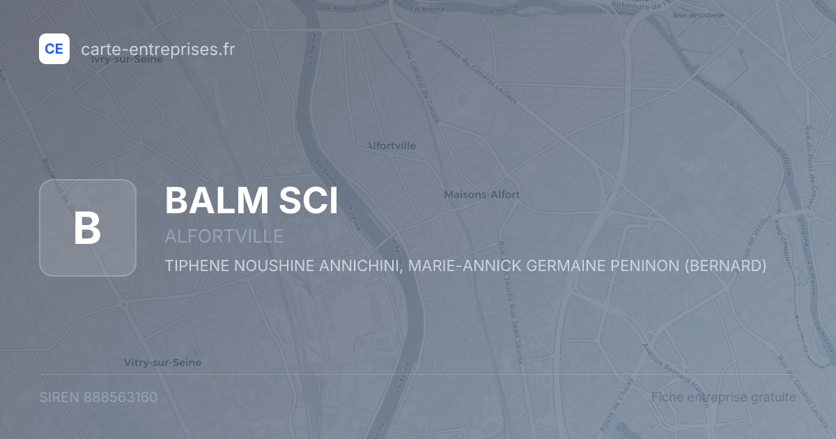 BALM SCI — 888563160 — fiche entreprise