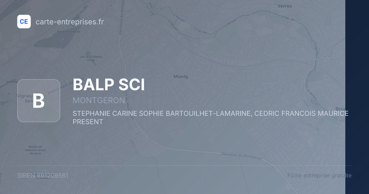 BALP SCI — 891209561 — fiche entreprise