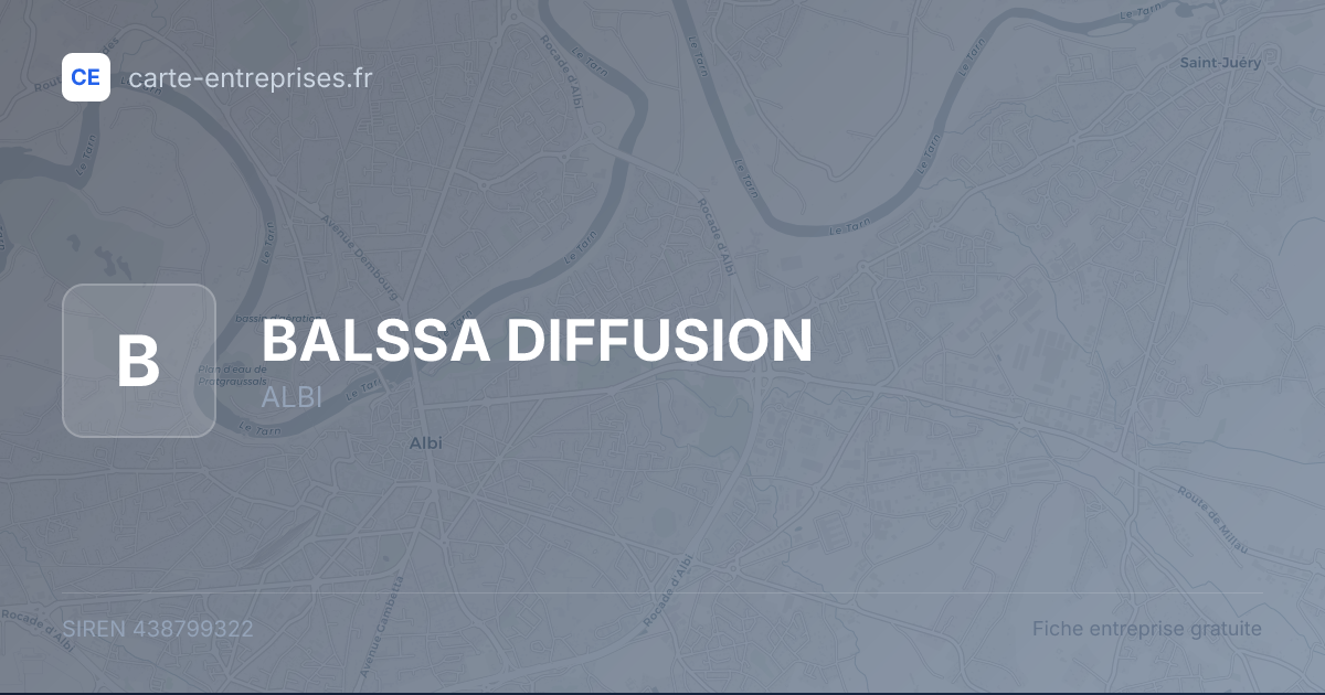 BALSSA DIFFUSION — 438799322 — fiche entreprise