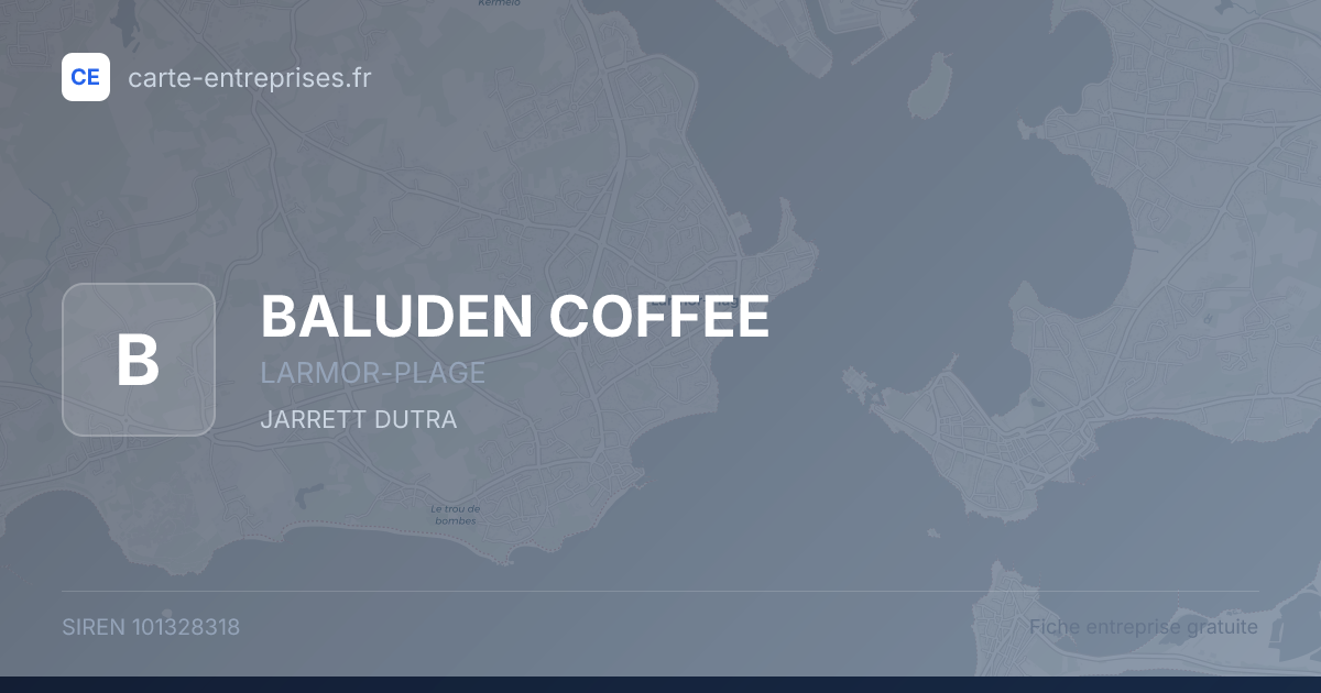BALUDEN COFFEE — 101328318 — fiche entreprise