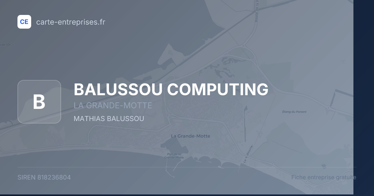 BALUSSOU COMPUTING — 818236804 — fiche entreprise