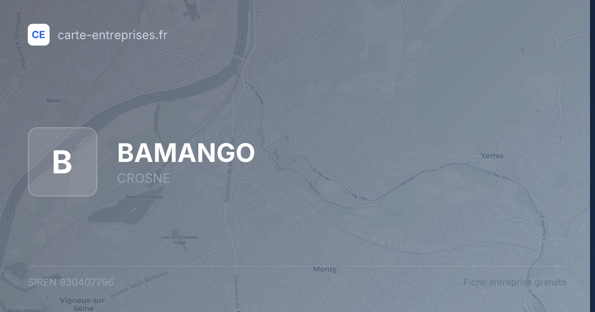 BAMANGO — 930407796 — fiche entreprise