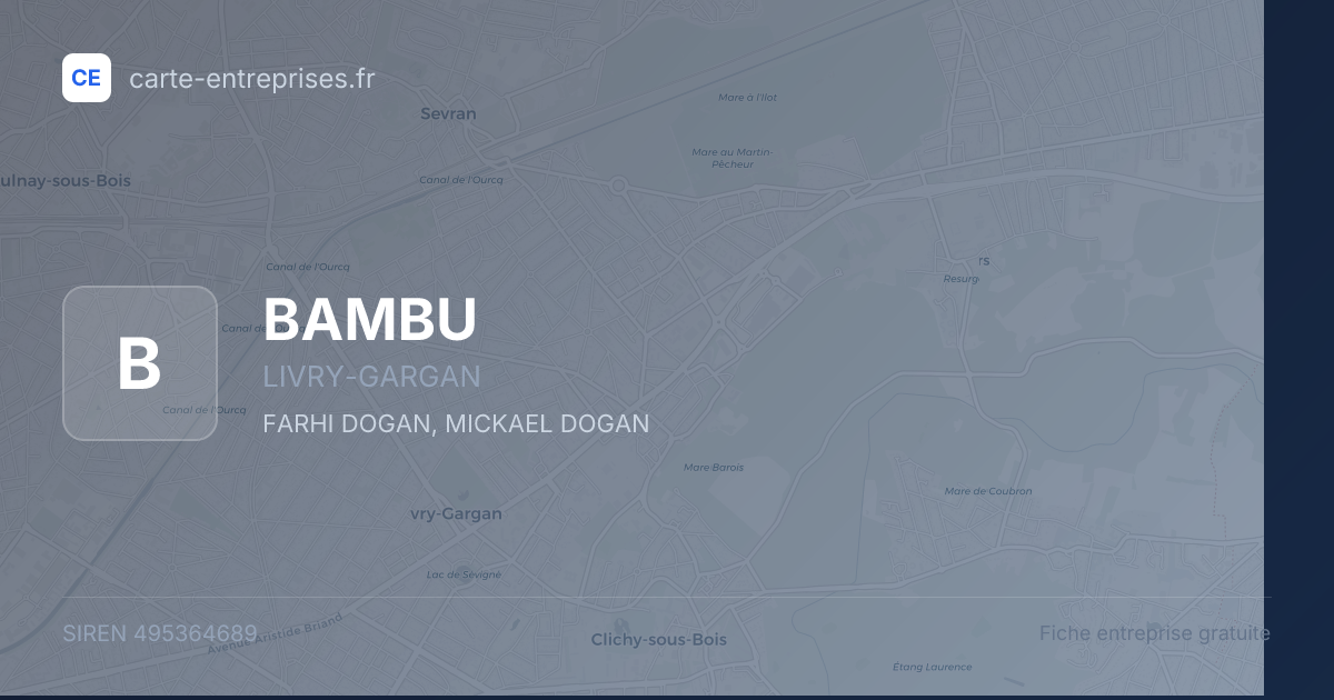 BAMBU — 495364689 — fiche entreprise