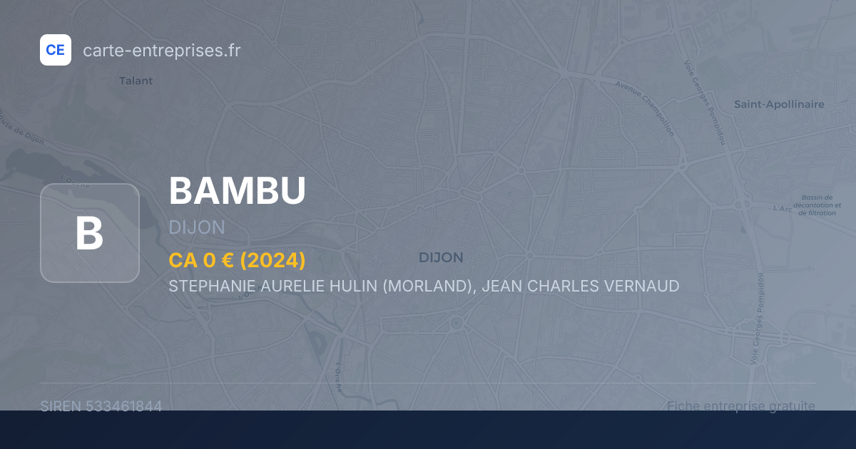 BAMBU — 533461844 — fiche entreprise