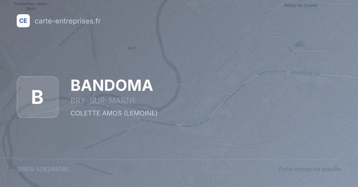 BANDOMA — 428249080 — fiche entreprise