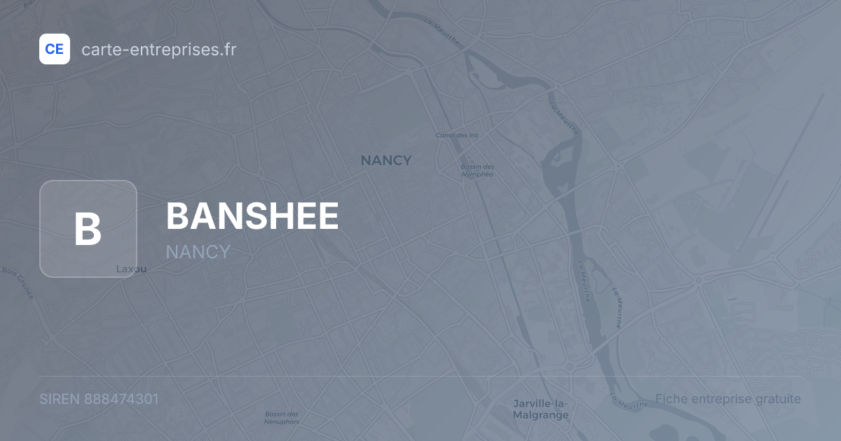 BANSHEE — 888474301 — fiche entreprise