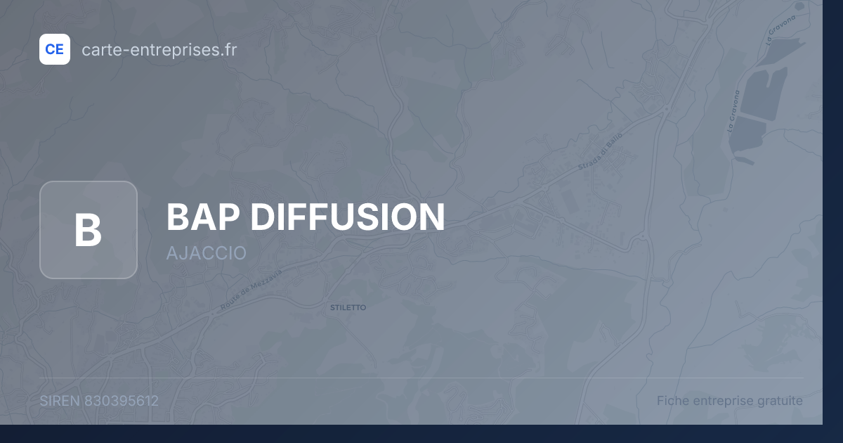 BAP DIFFUSION — 830395612 — fiche entreprise