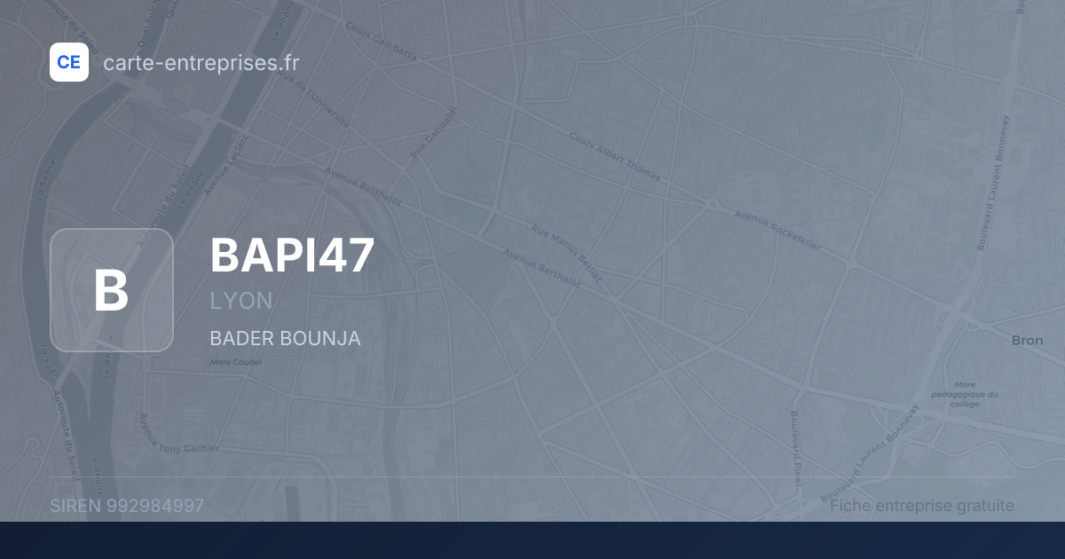BAPI47 — 992984997 — fiche entreprise