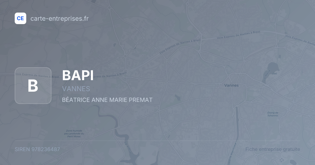 BAPI — 978236487 — fiche entreprise