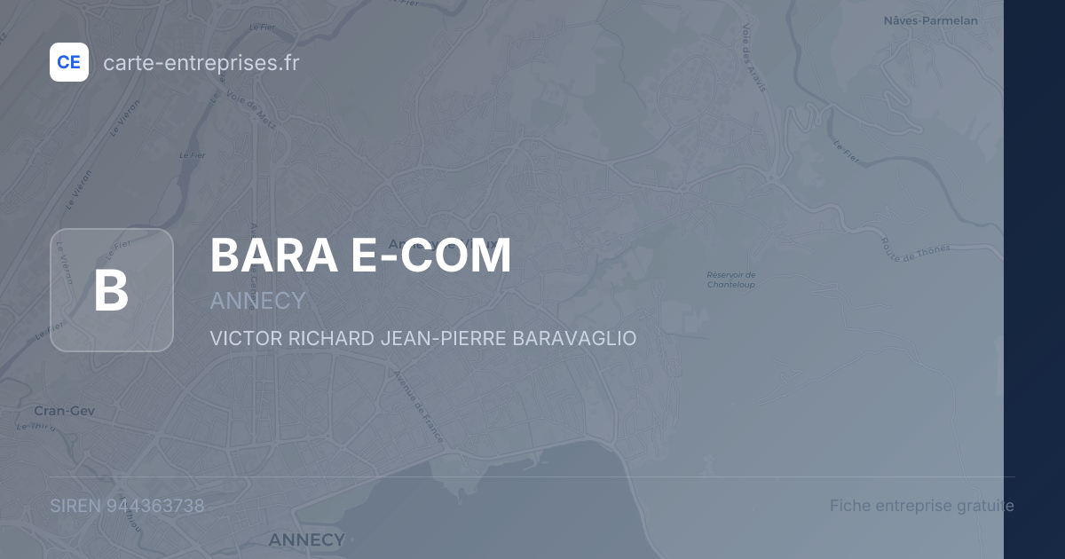 BARA E-COM — 944363738 — fiche entreprise