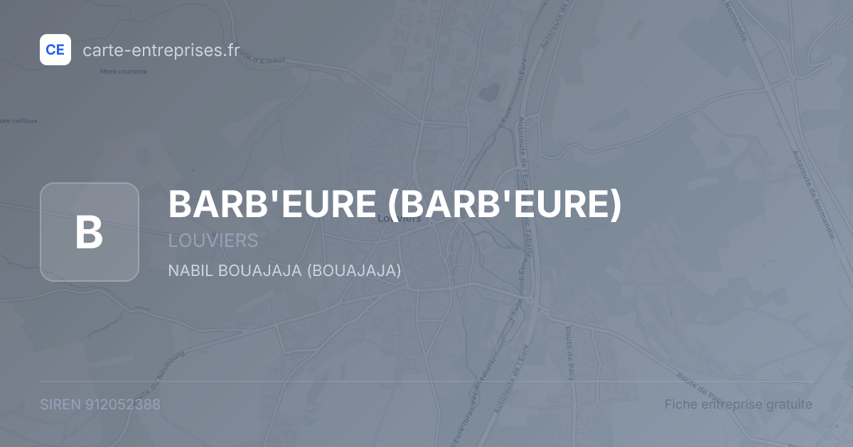 BARB'EURE — 912052388 — fiche entreprise