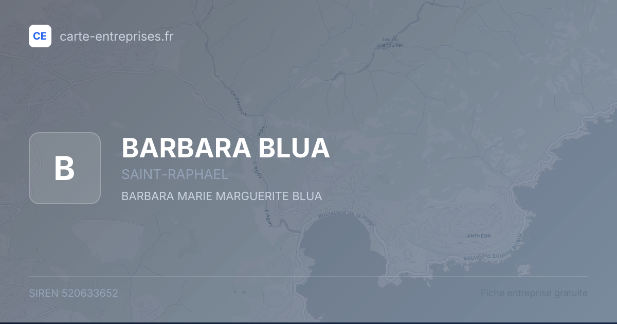 BARBARA BLUA — 520633652 — fiche entreprise