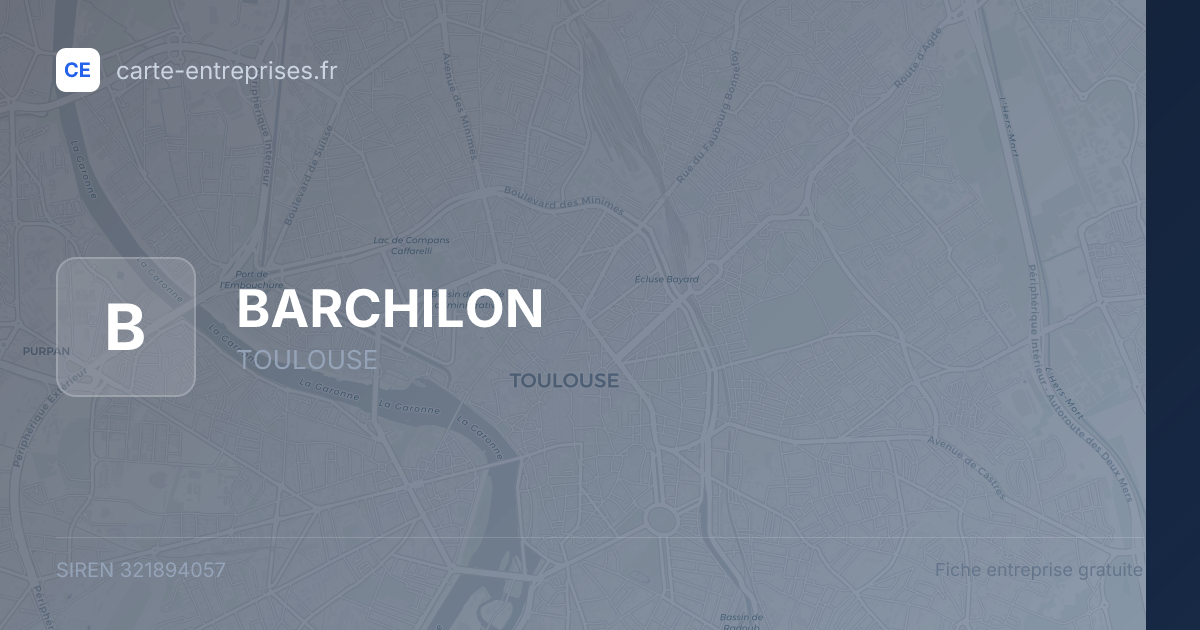 BARCHILON — 321894057 — fiche entreprise