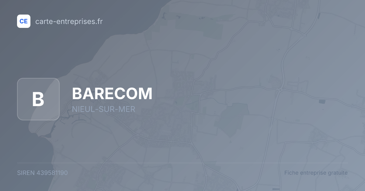 BARECOM — 439581190 — fiche entreprise
