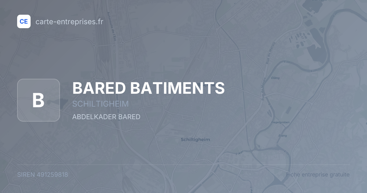 BARED BATIMENTS — 491259818 — fiche entreprise