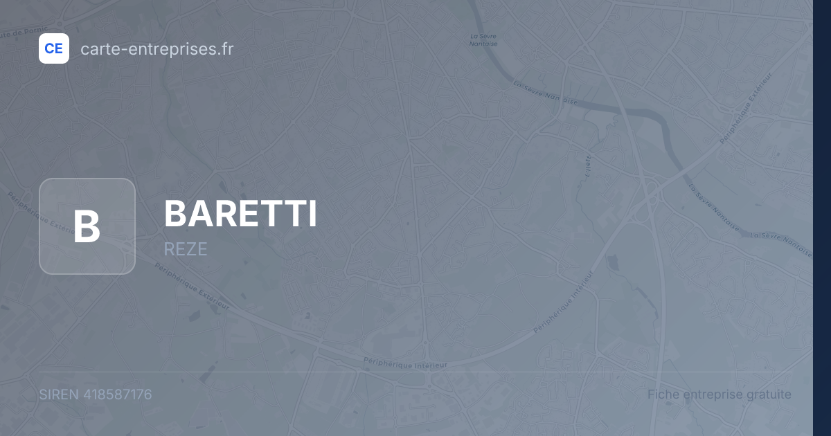 BARETTI — 418587176 — fiche entreprise