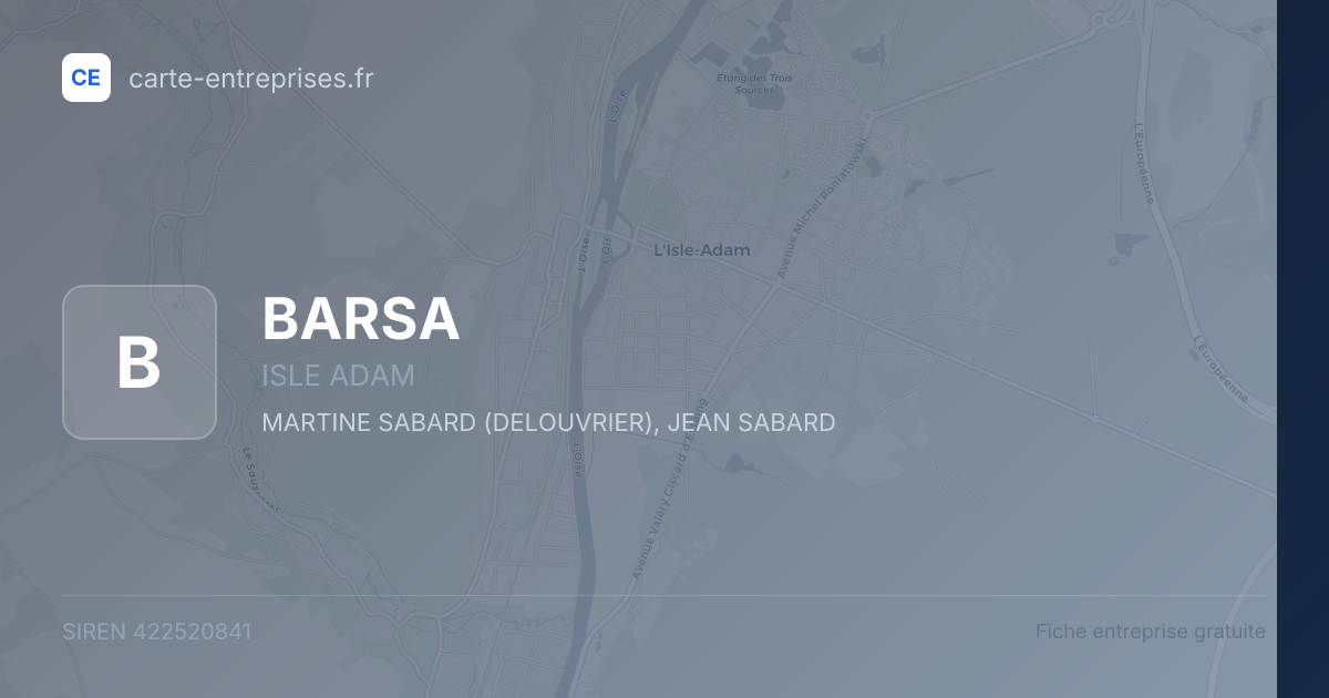 BARSA — 422520841 — fiche entreprise