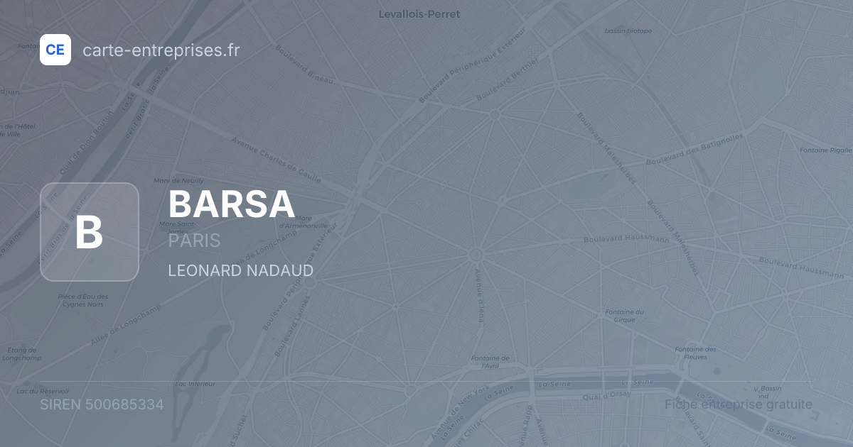 BARSA — 500685334 — fiche entreprise