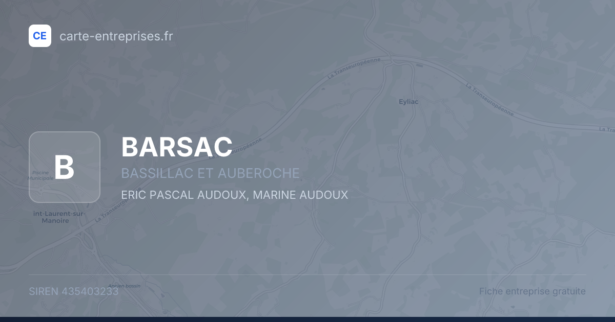 BARSAC — 435403233 — fiche entreprise