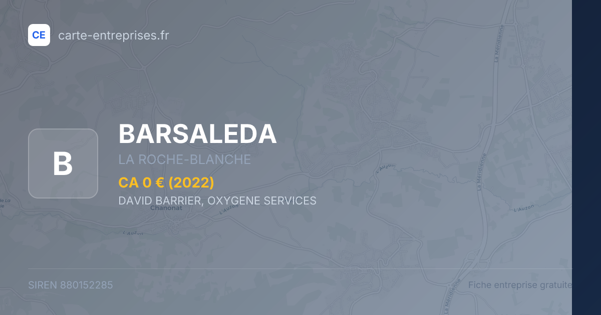 BARSALEDA — 880152285 — fiche entreprise