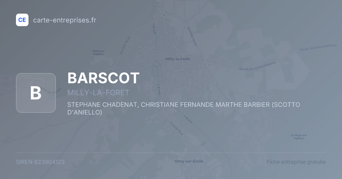BARSCOT — 823904123 — fiche entreprise